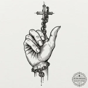 Tattoo design, a human hand trying to write,... - эскиз тату (№1751475594_0, 02.07.2025 16:59) — tattoo-photo.ru