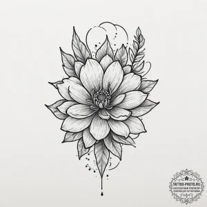 Tattoo design, handpoke style, a kitchen knif... - эскиз тату (№1751484298_0, 02.07.2025 19:24) — tattoo-photo.ru
