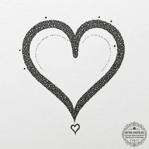 Tattoo design, handpoke style, a question mar... - эскиз тату (№1751488142_0, 02.07.2025 20:29) — tattoo-photo.ru