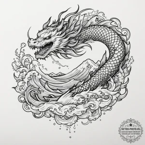 Tattoo sleeve design, the mangaka's hand, a c... - эскиз тату (№1751490797_0, 02.07.2025 21:13) — tattoo-photo.ru
