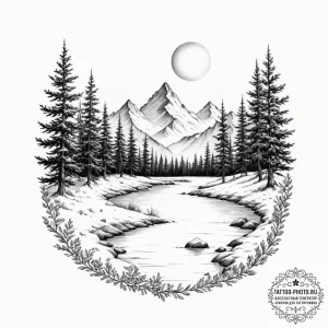 группа 10: abstract nature & minimalist lands... - эскиз тату (№1751492851_0, 02.07.2025 21:47) — tattoo-photo.ru
