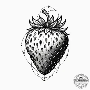 Tattoo design, handpoke style, a tiny cartoon... - эскиз тату (№1751499998_0, 02.07.2025 23:46) — tattoo-photo.ru
