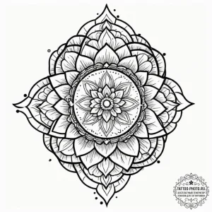 Tattoo design, handpoke style, a thumbtack, i... - эскиз тату (№1751550908_0, 03.07.2025 13:55) — tattoo-photo.ru