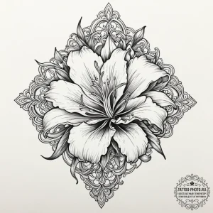 Tattoo design, a powerful cannon, its barrel... - эскиз тату (№1751554436_0, 03.07.2025 14:53) — tattoo-photo.ru