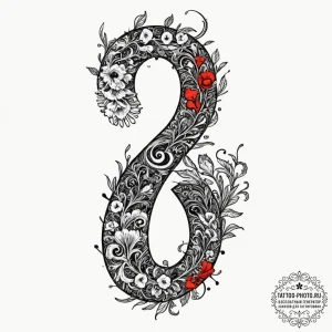Tattoo design, a human spine, but it's bent i... - эскиз тату (№1751556146_0, 03.07.2025 15:22) — tattoo-photo.ru