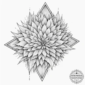 Tattoo design, abstract shapes that mimic tor... - эскиз тату (№1751556650_0, 03.07.2025 15:30) — tattoo-photo.ru