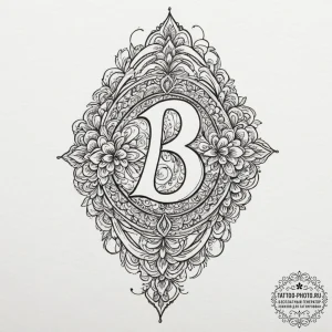 Tattoo design, handpoke style, the number 13,... - эскиз тату (№1751561029_0, 03.07.2025 16:43) — tattoo-photo.ru