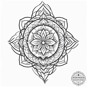 Tattoo design, a human ear, from which abstra... - эскиз тату (№1751561804_0, 03.07.2025 16:56) — tattoo-photo.ru