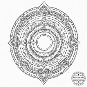 Tattoo design, a doorway standing alone in a... - эскиз тату (№1751562909_0, 03.07.2025 17:15) — tattoo-photo.ru