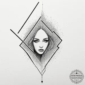 Tattoo design, a person speaking, but their w... - эскиз тату (№1751565444_0, 03.07.2025 17:57) — tattoo-photo.ru
