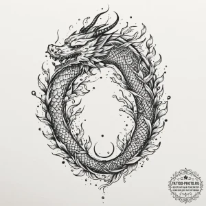 Tattoo design, a dna helix, one strand organi... - эскиз тату (№1751565530_0, 03.07.2025 17:58) — tattoo-photo.ru