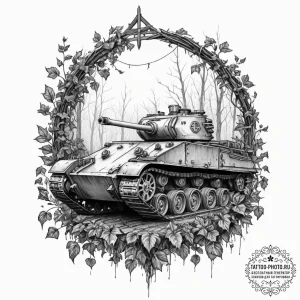 Tattoo design, the destroyed, skeletal remain... - эскиз тату (№1751566475_0, 03.07.2025 18:14) — tattoo-photo.ru