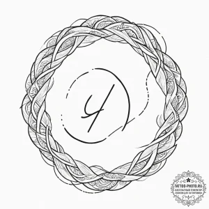 Tattoo sketch — three interlocked rune circle... - эскиз тату (№1751567341_0, 03.07.2025 18:29) — tattoo-photo.ru