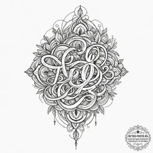 группа 5: abstract calligraphy & graphic form... - эскиз тату (№1751574245_0, 03.07.2025 20:24) — tattoo-photo.ru