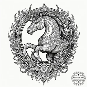 Tattoo design, sleipnir as a creature of shad... - эскиз тату (№1751576047_0, 03.07.2025 20:54) — tattoo-photo.ru