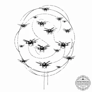 Tattoo design, a human fingerprint, the lines... - эскиз тату (№1751576305_0, 03.07.2025 20:58) — tattoo-photo.ru
