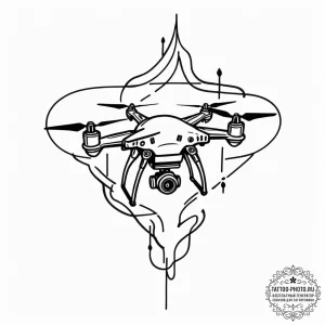 Tattoo design, a stylized audio waveform of a... - эскиз тату (№1751581620_0, 03.07.2025 22:27) — tattoo-photo.ru