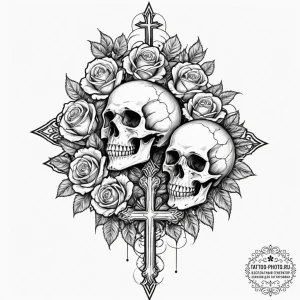 Tattoo design, [описание из списка], [стиль],... - эскиз тату (№1751583505_0, 03.07.2025 22:58) — tattoo-photo.ru