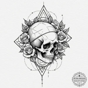 Tattoo design, low-poly, geometric representa... - эскиз тату (№1751593753_0, 04.07.2025 01:49) — tattoo-photo.ru