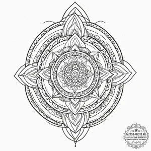 Tattoo design, handpoke style, a "skip ad" bu... - эскиз тату (№1751595216_0, 04.07.2025 02:13) — tattoo-photo.ru