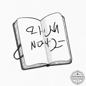 Tattoo design, a book, but all its pages are... - эскиз тату (№1751601797_0, 04.07.2025 04:03) — tattoo-photo.ru