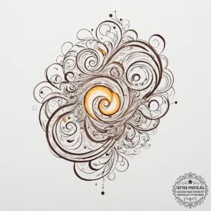 Tattoo design, a "light painting" tattoo, abs... - эскиз тату (№1751603516_0, 04.07.2025 04:31) — tattoo-photo.ru