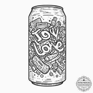 Tattoo design, a vending machine that sells e... - эскиз тату (№1751606019_0, 04.07.2025 05:13) — tattoo-photo.ru