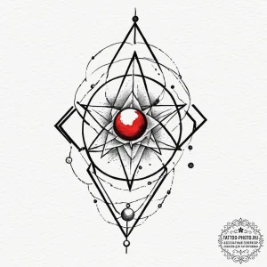 Tattoo design, a heptagram (seven-pointed sta... - эскиз тату (№1751607807_0, 04.07.2025 05:43) — tattoo-photo.ru