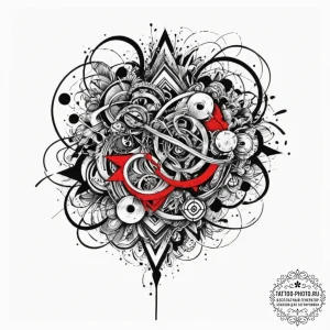 Tattoo design, a sound-nullifying symbol, sur... - эскиз тату (№1751609447_0, 04.07.2025 06:10) — tattoo-photo.ru