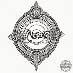 A linework tattoo of the capsule corp logo,,... - эскиз тату (№1751613308_0, 04.07.2025 07:15) — tattoo-photo.ru