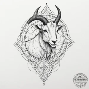 Tattoo design a capricorn goat-fish hybrid, w... - эскиз тату (№1751614278_0, 04.07.2025 07:31) — tattoo-photo.ru