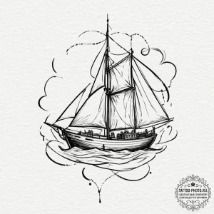A person practicing calligraphy with a brush... - эскиз тату (№1751614428_0, 04.07.2025 07:33) — tattoo-photo.ru