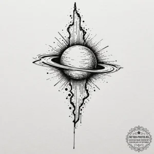 Tattoo design a comet with a tail not of gas... - эскиз тату (№1751616274_0, 04.07.2025 08:04) — tattoo-photo.ru