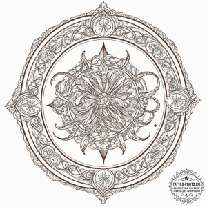 Tattoo design a zodiac symbol with a subtle g... - эскиз тату (№1751616784_0, 04.07.2025 08:13) — tattoo-photo.ru