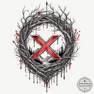 97. tattoo design: a "bereginya" rune intertw... - эскиз тату (№1751617218_0, 04.07.2025 08:20) — tattoo-photo.ru