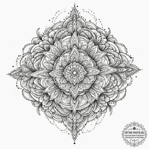 A watercolor splash effect, tattoo flash shee... - эскиз тату (№1751617301_0, 04.07.2025 08:21) — tattoo-photo.ru
