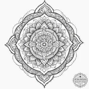A linework tattoo of the "au revoir, shosanna... - эскиз тату (№1751619411_0, 04.07.2025 08:56) — tattoo-photo.ru