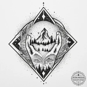 Tattoo sketch an abstract "game over" screen... - эскиз тату (№1751624471_0, 04.07.2025 10:21) — tattoo-photo.ru