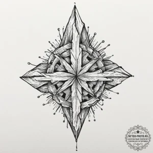 Tattoo sketch an abstract representation of f... - эскиз тату (№1751628068_0, 04.07.2025 11:21) — tattoo-photo.ru
