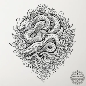 Tattoo design a human brain with integrated c... - эскиз тату (№1751629700_0, 04.07.2025 11:48) — tattoo-photo.ru
