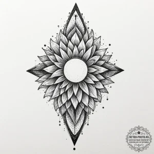 Tattoo design a single, abstract point of lig... - эскиз тату (№1751630045_0, 04.07.2025 11:54) — tattoo-photo.ru