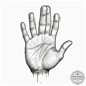 A close-up of a person's fingerprint., ink il... - эскиз тату (№1751640755_0, 04.07.2025 14:52) — tattoo-photo.ru