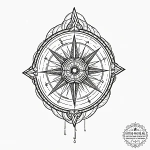 Tattoo design: a minimalist kolovrat tattoo,... - эскиз тату (№1751643530_0, 04.07.2025 15:38) — tattoo-photo.ru