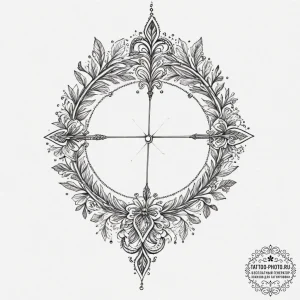 Bow and arrows, tattoo flash sheet design, on... - эскиз тату (№1751646057_0, 04.07.2025 16:20) — tattoo-photo.ru