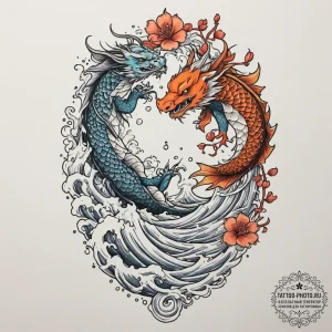 A sketch of the main characters from the expa... - эскиз тату (№1751647602_0, 04.07.2025 16:46) — tattoo-photo.ru