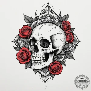 Tattoo design a single, powerful root breakin... - эскиз тату (№1751648467_0, 04.07.2025 17:01) — tattoo-photo.ru