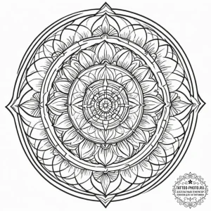 Tattoo sketch an abstract battlefield of chao... - эскиз тату (№1751648635_0, 04.07.2025 17:03) — tattoo-photo.ru