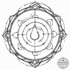A dotwork tattoo of the transmutation circle... - эскиз тату (№1751658441_0, 04.07.2025 19:47) — tattoo-photo.ru