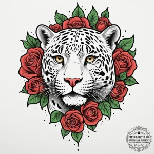 Jaguar, ink illustration for tattoo, on a cle... - эскиз тату (№1751662346_0, 04.07.2025 20:52) — tattoo-photo.ru