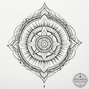 Tattoo design a forest silhouette with an eer... - эскиз тату (№1751664274_0, 04.07.2025 21:24) — tattoo-photo.ru